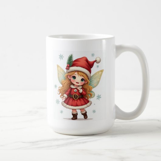 クリスマスの妖精のマグカップ コーヒーマグカップ (右)