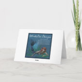 クリスマスの妖精の国は3つを-休日の挨拶状信じます シーズンカード (裏面)