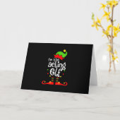 クリスマスの妖精の家族の友達として演じます カード (黄色い花)