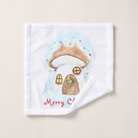 クリスマスの妖精の家 ウォッシュタオル (ウォッシュタオル)