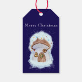 クリスマスの妖精の家 ギフトタグ (正面)
