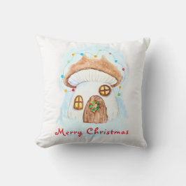 クリスマスの妖精の家 クッション