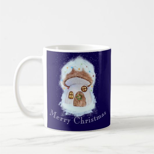 クリスマスの妖精の家 コーヒーマグカップ (左)