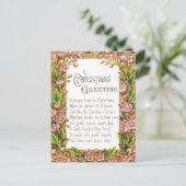 クリスマスの妖精の挨拶 シーズンポストカード (スタンド正面)