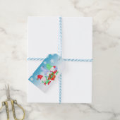 クリスマスの妖精の贈り物タグ　行きと帰り ギフトタグ (より糸つき)