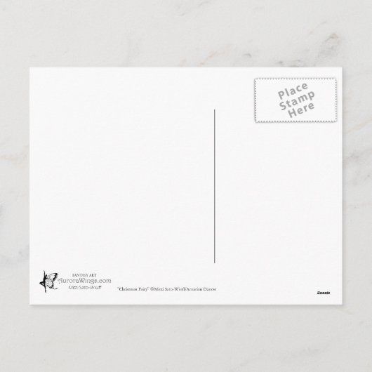 クリスマスの妖精の郵便はがき シーズンポストカード (裏面)