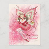 クリスマスの妖精の郵便はがき シーズンポストカード (正面)