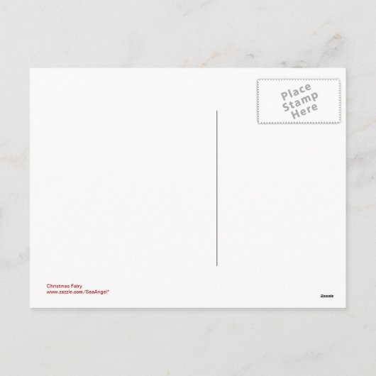 クリスマスの妖精 シーズンポストカード (裏面)