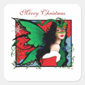 クリスマスの妖精 スクエアシール (正面)