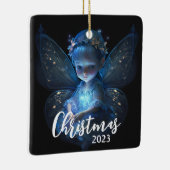 クリスマスの妖精 セラミックオーナメント (右)