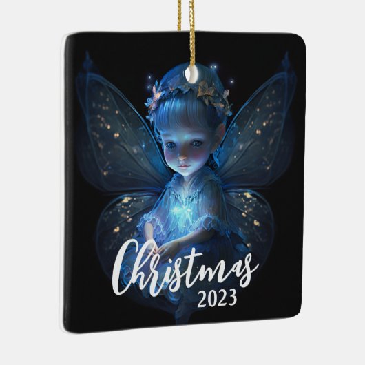 クリスマスの妖精 セラミックオーナメント (右)