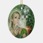 クリスマスの妖精 セラミックオーナメント (右)