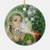 クリスマスの妖精 セラミックオーナメント (裏面)