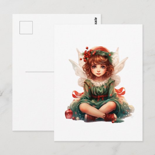クリスマスの妖精 ポストカード (正面/裏面)