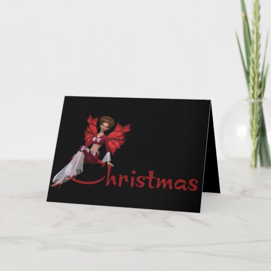 クリスマスの妖精 – 休日のグリーティングカード シーズンカード (正面)