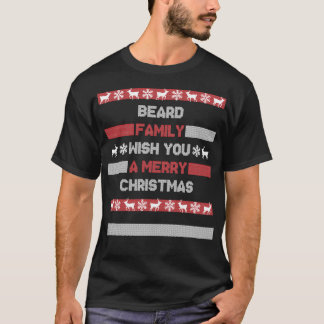 クリスマスの姓クリスマスサンタヒードファミリークラシック Tシャツ