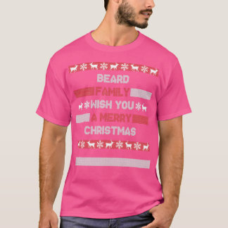 クリスマスの姓クリスマスサンタヒードファミリー Tシャツ