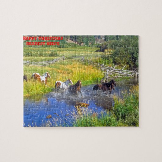 クリスマスの姪。 ジグソーパズル (横)