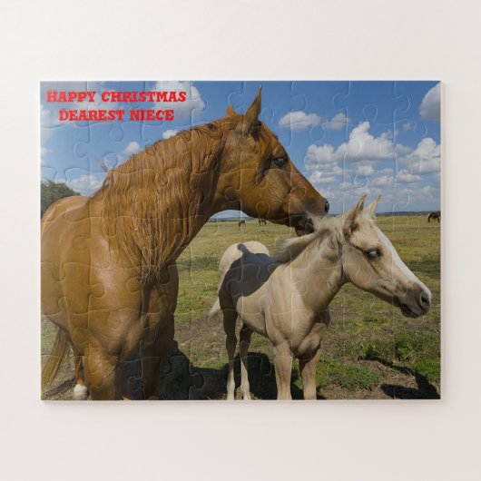 クリスマスの姪。 ジグソーパズル (横)