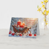 クリスマスの娘婿へのギフト カード (黄色い花)