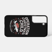 クリスマスの子おもしろい家族の照合 SAMSUNG GALAXYケース (裏面横)