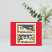 クリスマスの子どもと鳥 シーズンポストカード (スタンド正面)