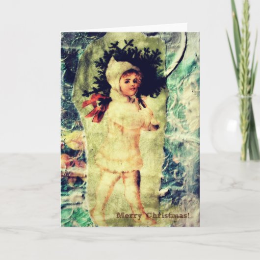 クリスマスの子ども シーズンカード (正面)