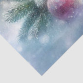 クリスマスの子グマとモザイク画の森のプレゼント 薄葉紙 (詳細)