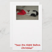 クリスマスの子ネコの前の晩 便箋 (正面/裏面)