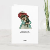 クリスマスの子ネコの把握 シーズンカード (裏面)