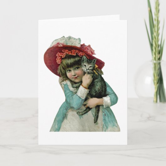 クリスマスの子ネコの把握 シーズンカード (正面)