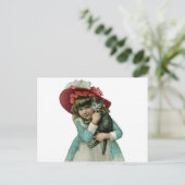 クリスマスの子ネコの把握 シーズンポストカード (スタンド正面)