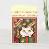 クリスマスの子ネコの挨拶状 シーズンカード (裏面)