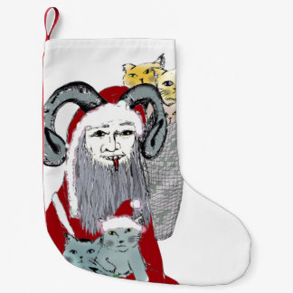 クリスマスの子ネコを盗むKrampus スモールクリスマスストッキング