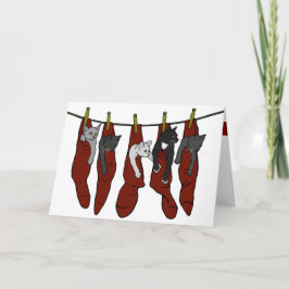 クリスマスの子ネコ| Chatons de Noell Card (時代遅れの) カード