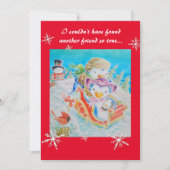 クリスマスの子供のカードを友人のために。 シーズンカード (正面)