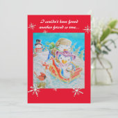 クリスマスの子供のカードを友人のために。 シーズンカード (スタンド正面)