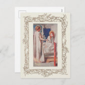 クリスマスの子供向け本 シーズンポストカード (正面/裏面)