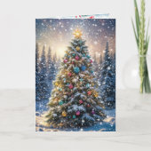 クリスマスの子供時代の思い出の詩 署名を追加 カード (正面)