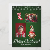 クリスマスの子供、メリークリスマス！ クリスマスカード 招待状 (正面)