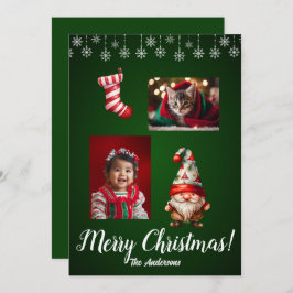 クリスマスの子供、メリークリスマス！ クリスマスカード 招待状