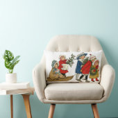 クリスマスの子供 ランバークッション (椅子)