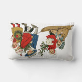 クリスマスの子供 ランバークッション (裏面)