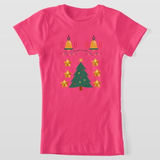 クリスマスの子供Tシャツ Tシャツ (レイダウン)