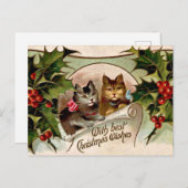 クリスマスの子最高の猫たち ポストカード (正面/裏面)