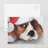 クリスマスの子犬のポストカード。 ポストカード (正面/裏面)
