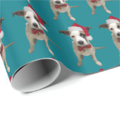クリスマスの子犬の包装紙 ラッピングペーパー (ロールコーナー)