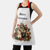 クリスマスの子犬エプロン エプロン (インサイチュ)