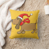 クリスマスの子犬「オスカー」枕 クッション (ブランケット)