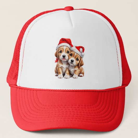 クリスマスの子犬 キャップ (正面)